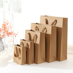 Brown Kraft Paper Gift Shopping Bag
