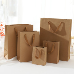 Brown Kraft Paper Gift Shopping Bag