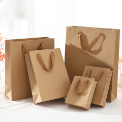 Brown Kraft Paper Gift Shopping Bag