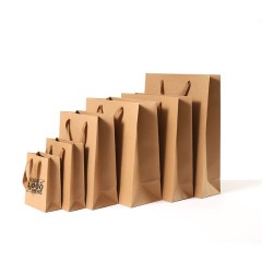 Brown Kraft Paper Gift Shopping Bag