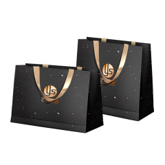 Customized Paper Gift Bag with Ribbon Handle