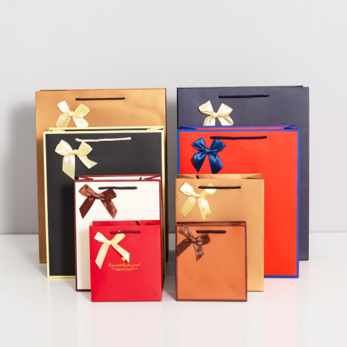 Paper Shopping Bag with Bowknot