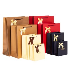 Paper Shopping Bag with Bowknot