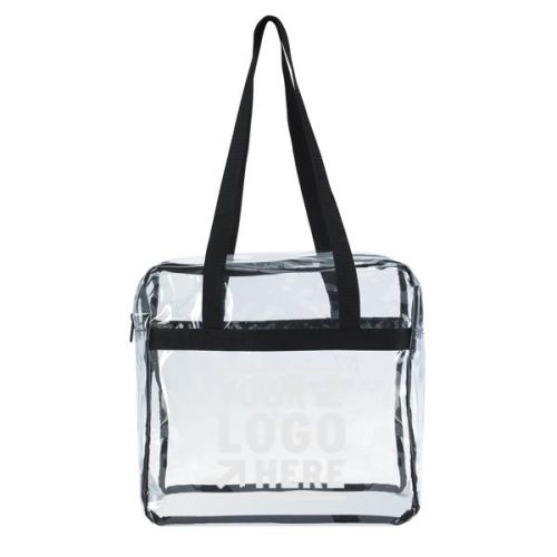 Clear Zippered Tote Bag
