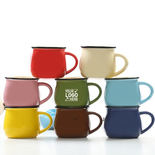 10oz Ceramic Milk Mug with Handle
