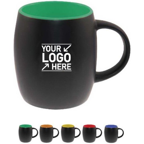 Round Drum Shape Ceramic Mug