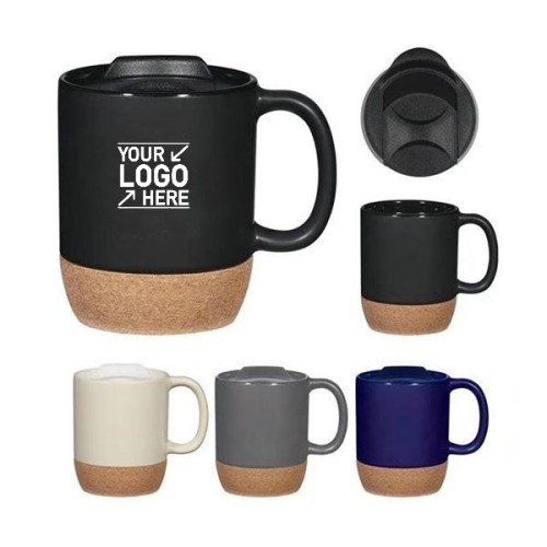 Ceramic Coffee Mug With Cork Bottom