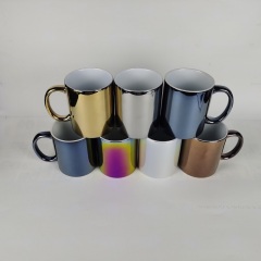 Metallic Colored Ceramic Mug