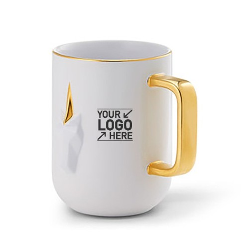 15oz Unicorn Ceramic Coffee Mug with Golden Handle