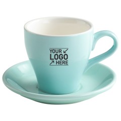280ml Colorful Tulip Latte Cup and Saucer Cappuccino Coffee Mug Sets
