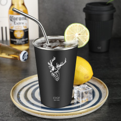 16oz Single Wall 304 Stainless Steel Cold Drinking Mug
