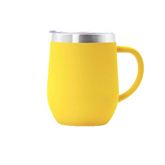 12 oz. Stainless Steel Wine Tumbler with Handle