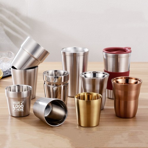Double Wall 304 Stainless Steel Coffee Mug, Beer Mug