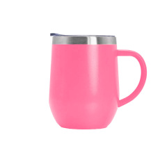 12 oz. Stainless Steel Wine Tumbler with Handle