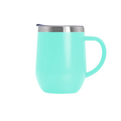 12 oz. Stainless Steel Wine Tumbler with Handle