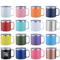 14 Double Wall Insulated Stainless Steel Coffee Mug