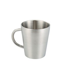 10oz Double Wall 304 Stainless Steel Coffee Mug with Handle