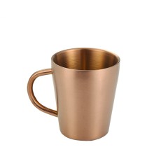 10oz Double Wall 304 Stainless Steel Coffee Mug with Handle