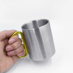 220ml Carabiner Handle Stainless Steel Mug