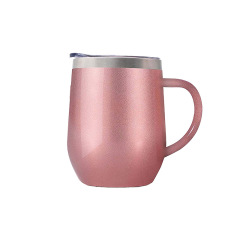 12 oz. Stainless Steel Wine Tumbler with Handle