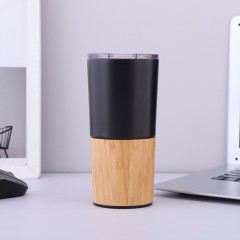 20 Oz. Bamboo Base Vacuum Insulated Tumbler