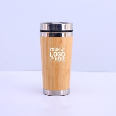 15oz Bamboo with Stainless Steel Tumbler