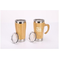 20oz Bamboo Stainless Steel Tumbler