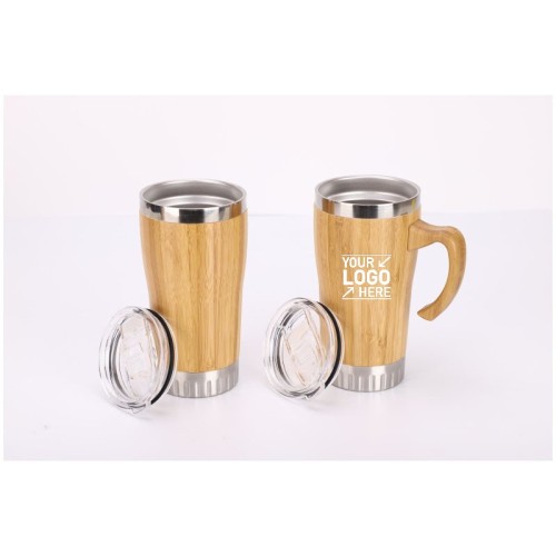 20oz Bamboo Stainless Steel Tumbler