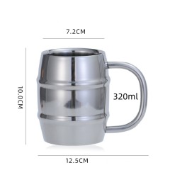 Stainless Steel Moscow Mule Barrel Beer Mug