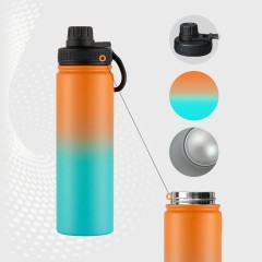 Large Capacity 18oz/22oz/32oz Vacuum Insulated Stainless-Steel Sports Water Bottle