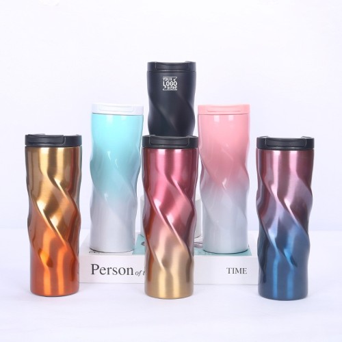 16 Oz Double Wall Stainless Steel Gradient Vacuum Mug
