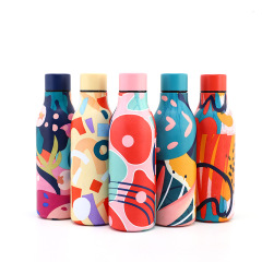 Customized Full Printing Vacuum Insulated Stainless Steel Sports Water Bottle