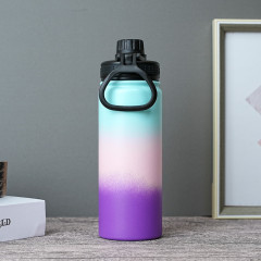 Large Capacity 18oz/22oz/32oz Vacuum Insulated Stainless-Steel Sports Water Bottle