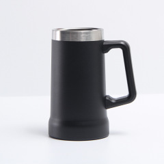 24oz Stainless Steel Big Grip Beer Mug