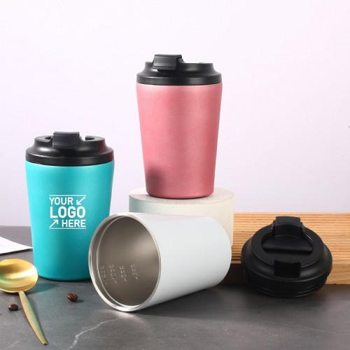 350ml 304 Stainless Steel Coffee Mug with Lid