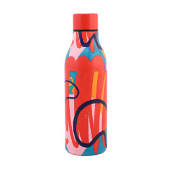 Customized Full Printing Vacuum Insulated Stainless Steel Sports Water Bottle