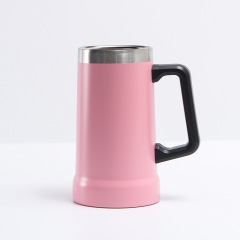 24oz Stainless Steel Big Grip Beer Mug