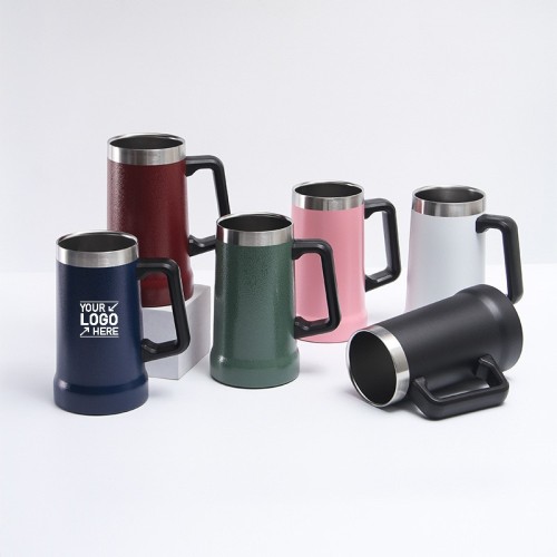 24oz Stainless Steel Big Grip Beer Mug