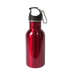350ml/500ml/600ml/750ml Stainless Steel Sports Water Bottle with Carabiner