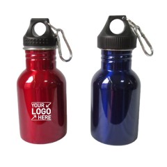 350ml/500ml/600ml/750ml Stainless Steel Sports Water Bottle with Carabiner