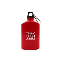 550ml Black/Red Aluminum Outdoor Sports Water Bottle