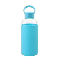 Glass Water Bottle With Silicone Sleeve