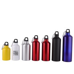 350ml/400ml/500ml/600ml/750ml/1000ml Single Wall Aluminum Outdoor Sports Water Bottle
