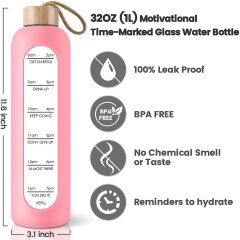 BPA Free 33.33oz Reusable Glass Bottles