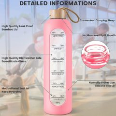 BPA Free 33.33oz Reusable Glass Bottles