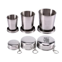 Stainless Steel Portable Folding Collasible Travel Cup