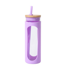 20oz Glass Water Tumble with Straw