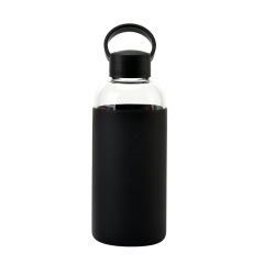 Glass Water Bottle With Silicone Sleeve