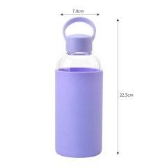 Glass Water Bottle With Silicone Sleeve