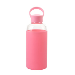 Glass Water Bottle With Silicone Sleeve